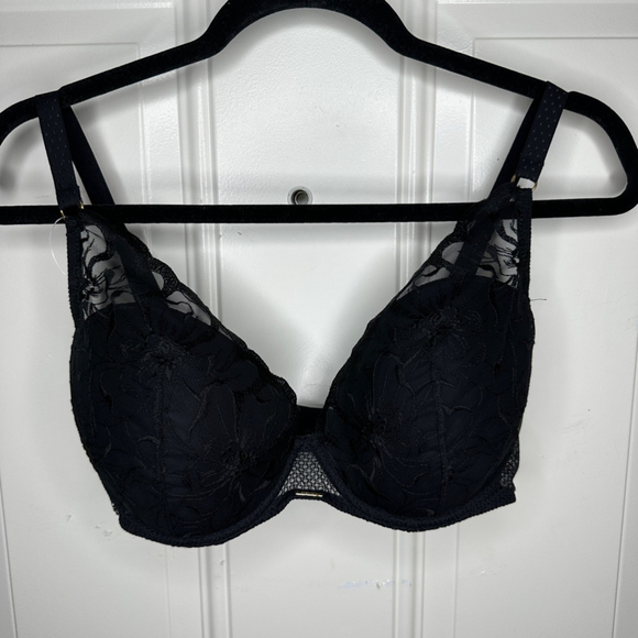 COPY - Chantelle Fleurs Underwire Plunge Bra Women's 32DDDD - Picture 2 of 7